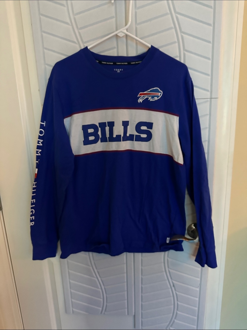 Tommy Hilfiger Royal Blue & White Buffalo Bills Long Sleeve Shirt